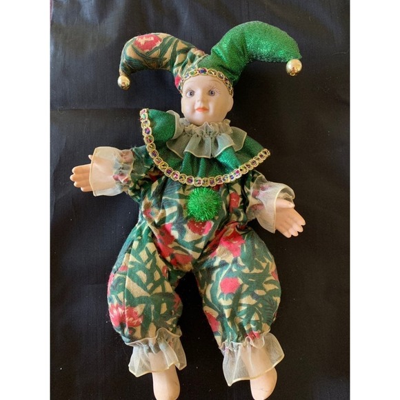 Collectable Ceramic‎ Clown Doll - Picture 1 of 1